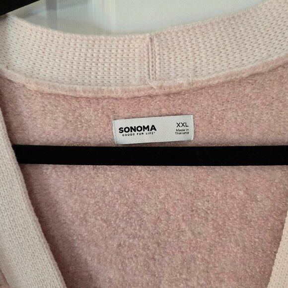 New Sonoma Womens Pink Cardigan XXL - Picture 4 of 5